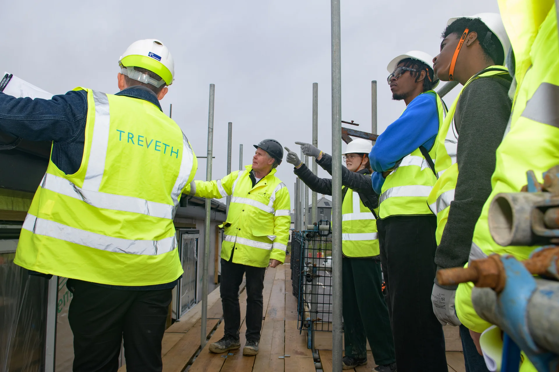 Plymouth University students visit our construction site — photograph 3