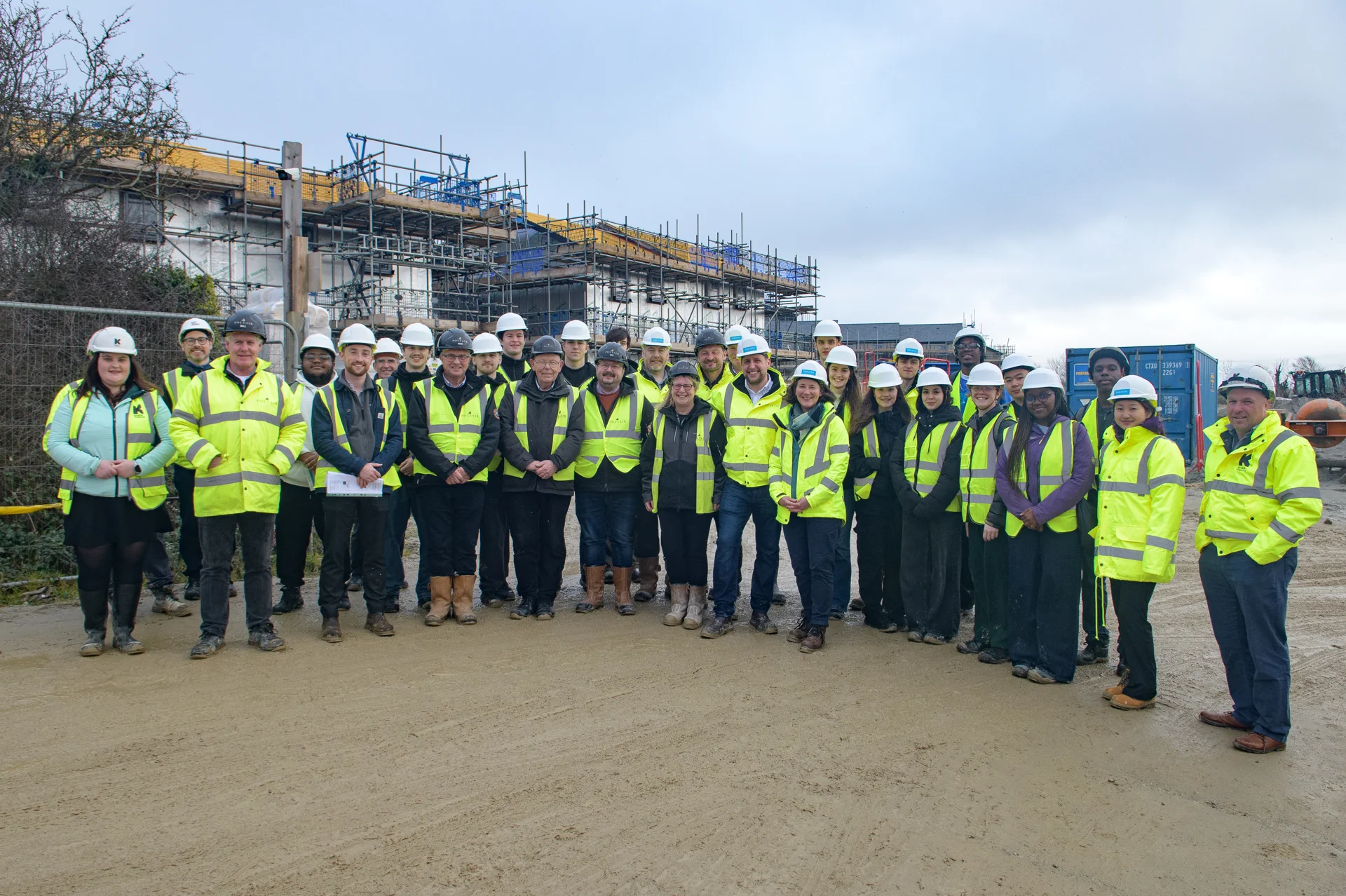 Plymouth University students visit our construction site — photograph 2